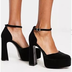 ASOS Black Pendulum Platform Shoes 9